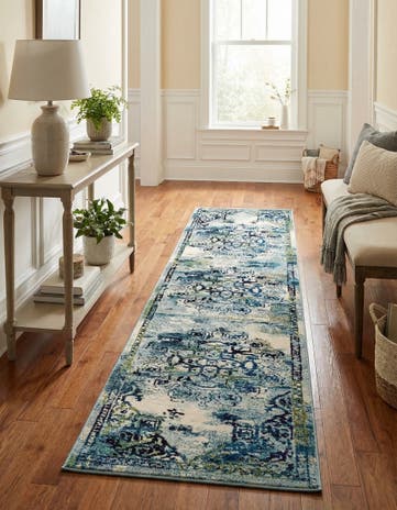 2' 7 x 10' Washable Fleur Runner Rug