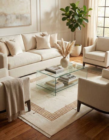 6' 11 x 9' 9 Hand Knotted Darya Wool Rug