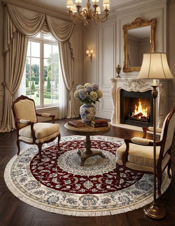 7' 1 x 7' 3 Nain Round Rug