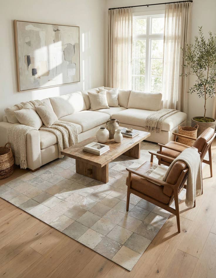 Detail image of 5' x 8' Cowhide Rug