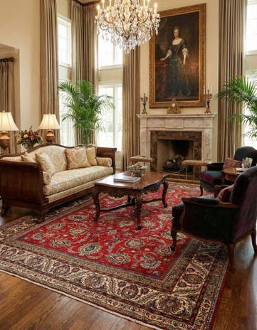 9' 10 x 13' 7 Tabriz Wool Rug