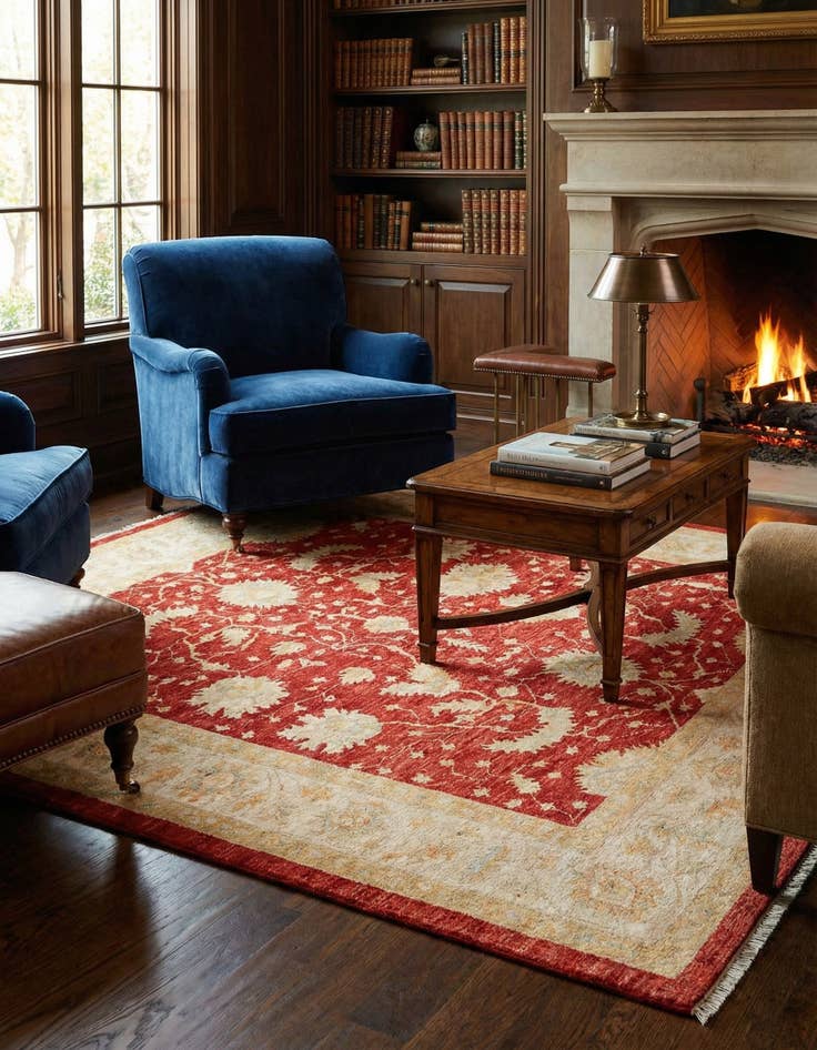 Detail image of 5' 7 x 7' 9 Ziegler Wool Rug