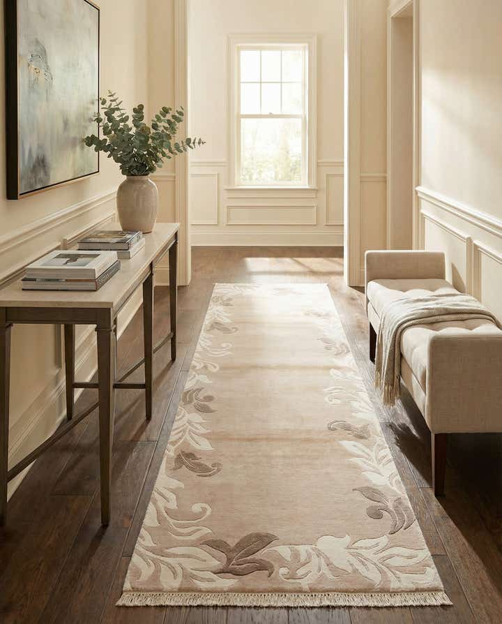 2' 7 x 9' 11 Hand Knotted Darya Wool Runner Rug