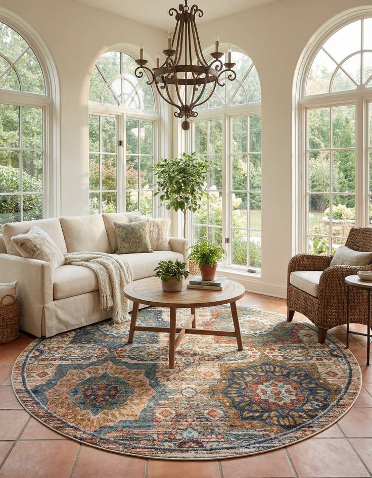 Detail image of 8' x 8' Isabella Round Rug