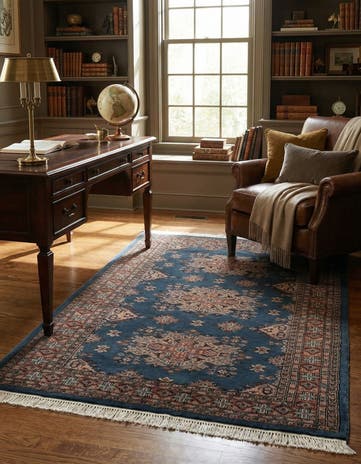 4' 2 x 5' 10 Hand Knotted Bokhara Oriental Wool Rug