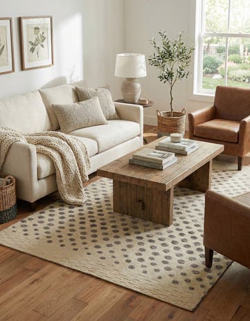 4' 9 x 6' 8 Hand Knotted Darya Wool Rug