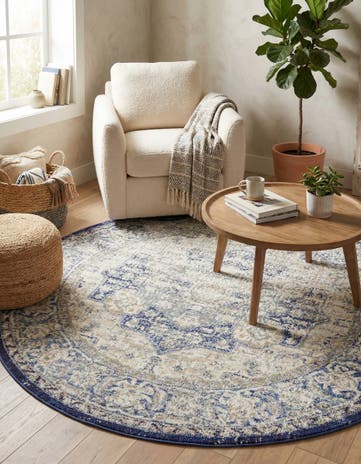 5' x 5' Charlotte Round Rug