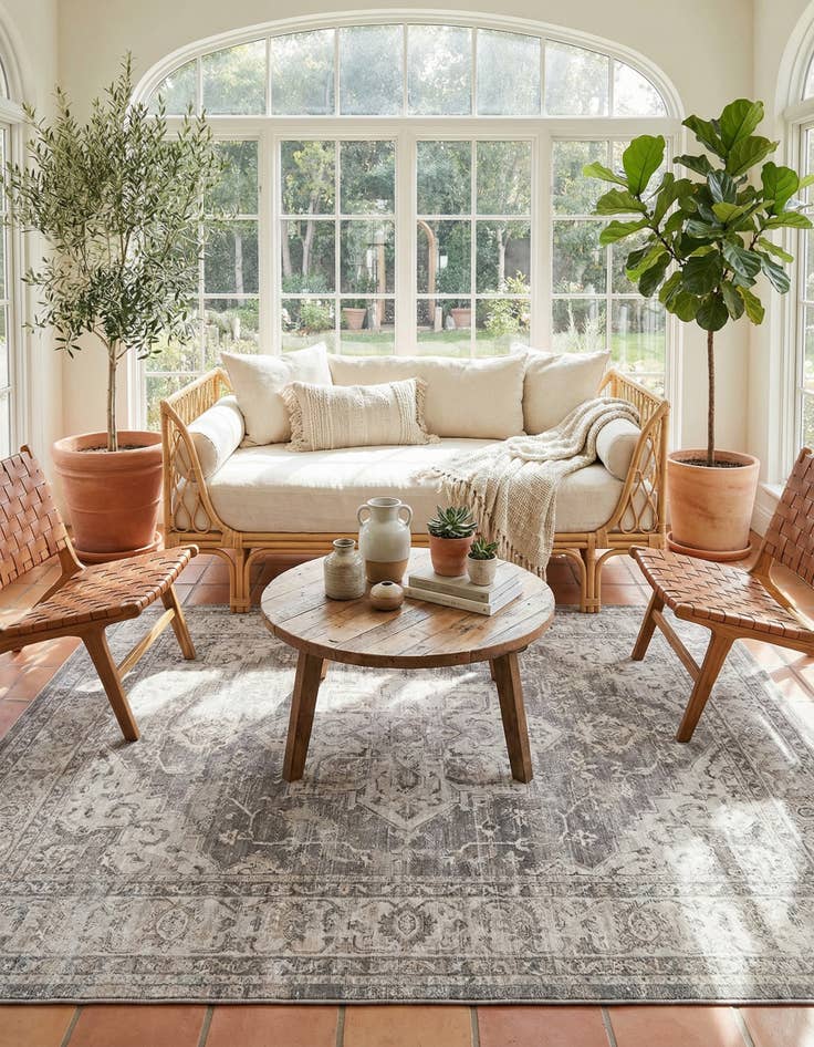 Detail image of 6' 7 x 9' 7 Deepa Rug