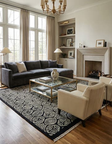8' 4 x 10' 3 Hand Knotted Darya Wool Rug