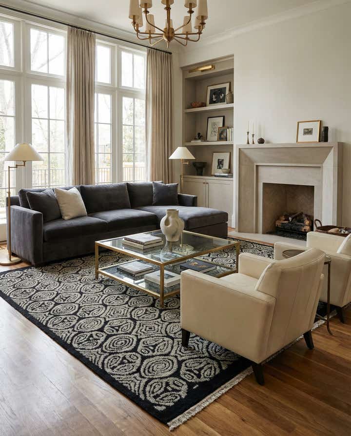 8' 4 x 10' 3 Hand Knotted Darya Wool Rug