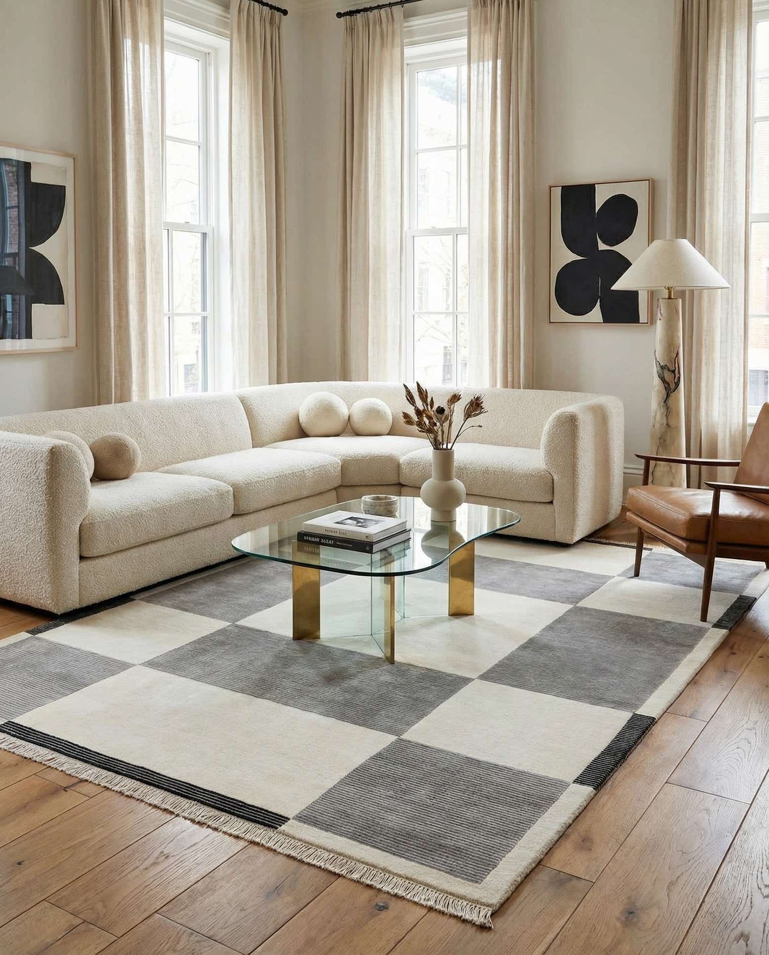 6' 6 x 9' 10 Hand Knotted Darya Wool Rug