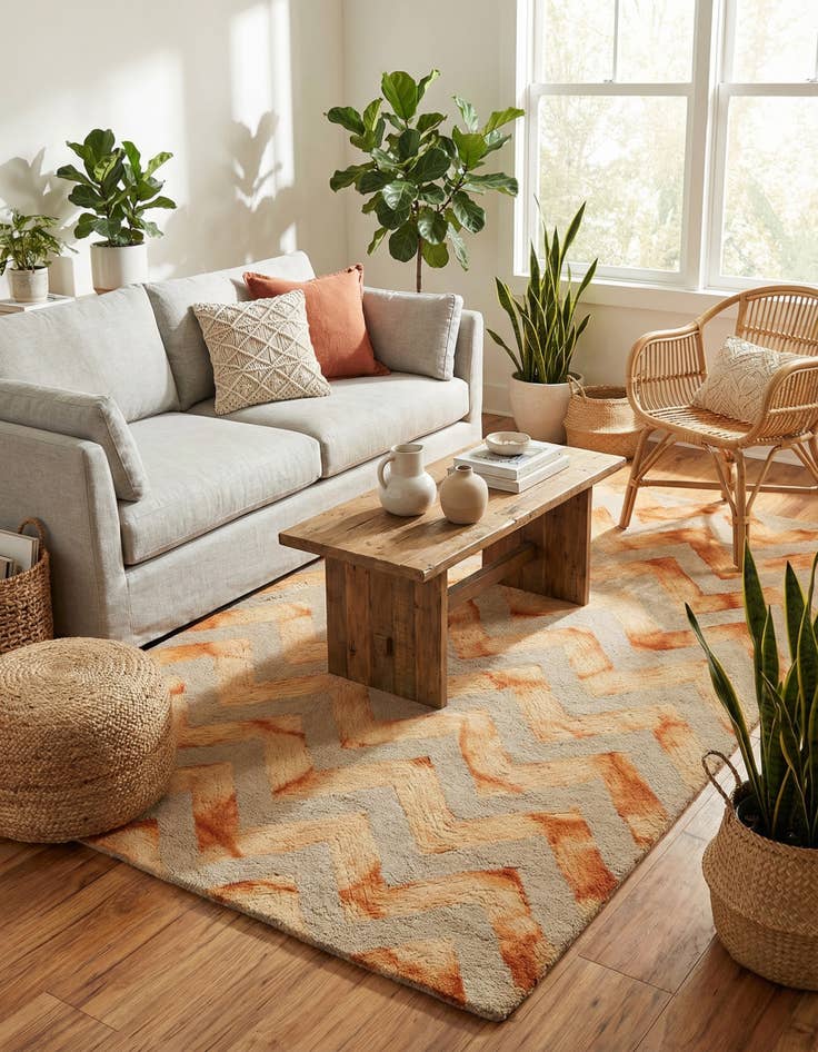 Detail image of 3' 10 x 5' 10 Luna Wool Rug