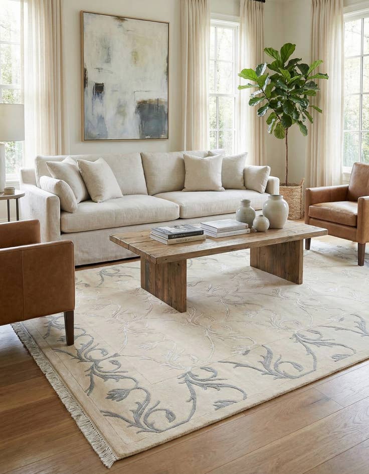 Detail image of 5' 6 x 7' 10  Hand Knotted Darya Wool Rug