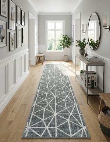 3' x 19' 8 Lattice Trellis Runner Rug