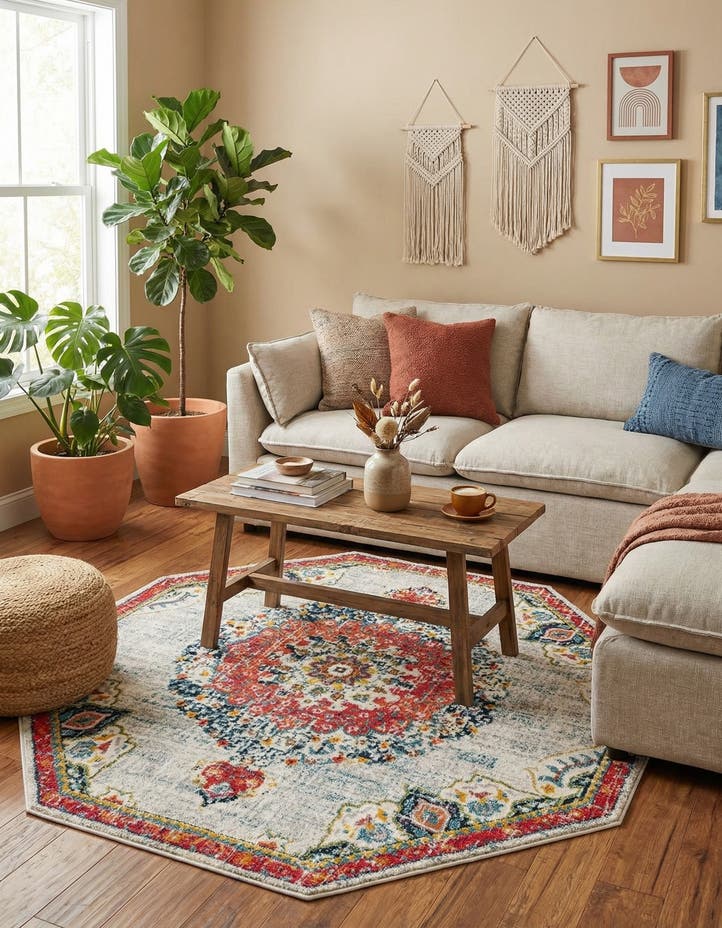 7' 10 x 7' 10 Madeline Octagon Rug