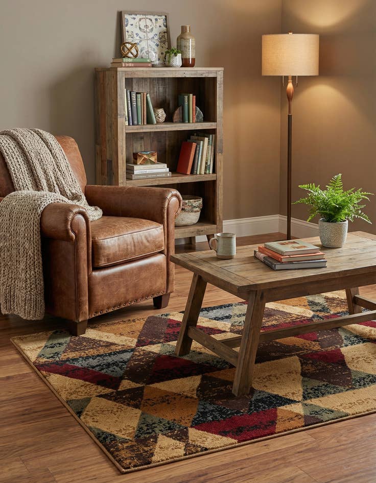 Detail image of 3' x 3' Cafe Square Rug