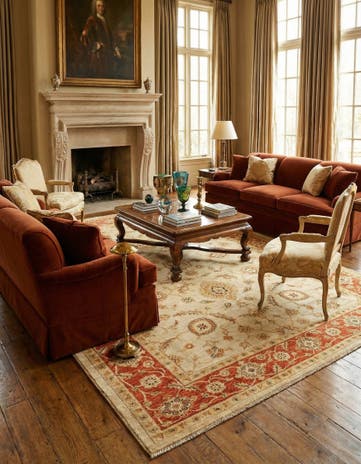 6' 11 x 9' 11 Ziegler Wool Rug