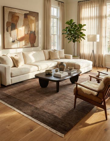 6' 7 x 9' 10 Hand Knotted Darya Wool Rug
