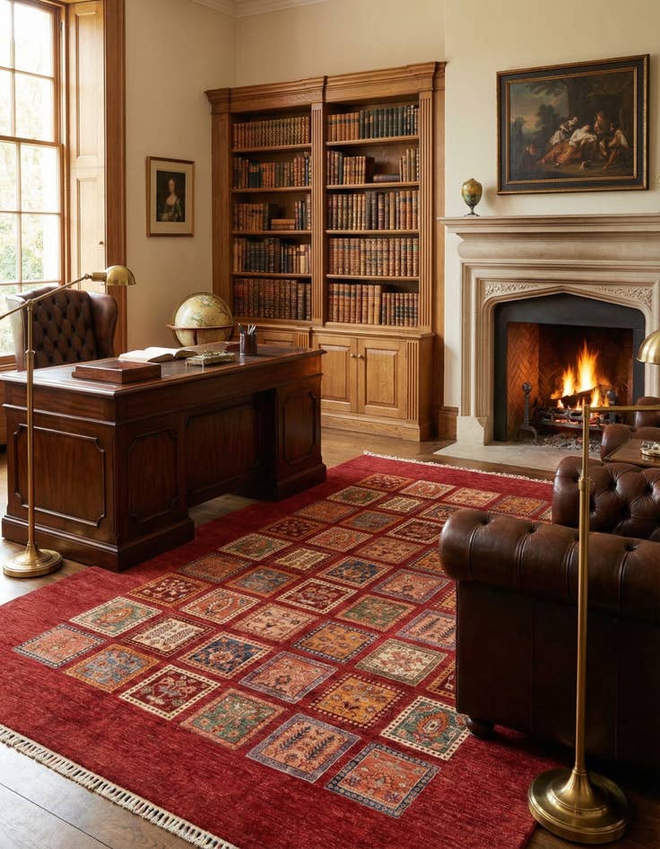 Detail image of  6' 10 x 10' 1  Hand Knotted Ariana Ziegler Rug