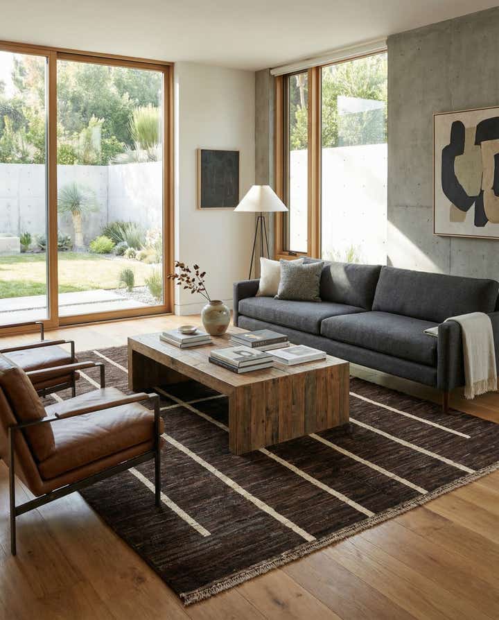 5' 9 x 7' 9 Hand Knotted Modern Ziegler Wool Rug