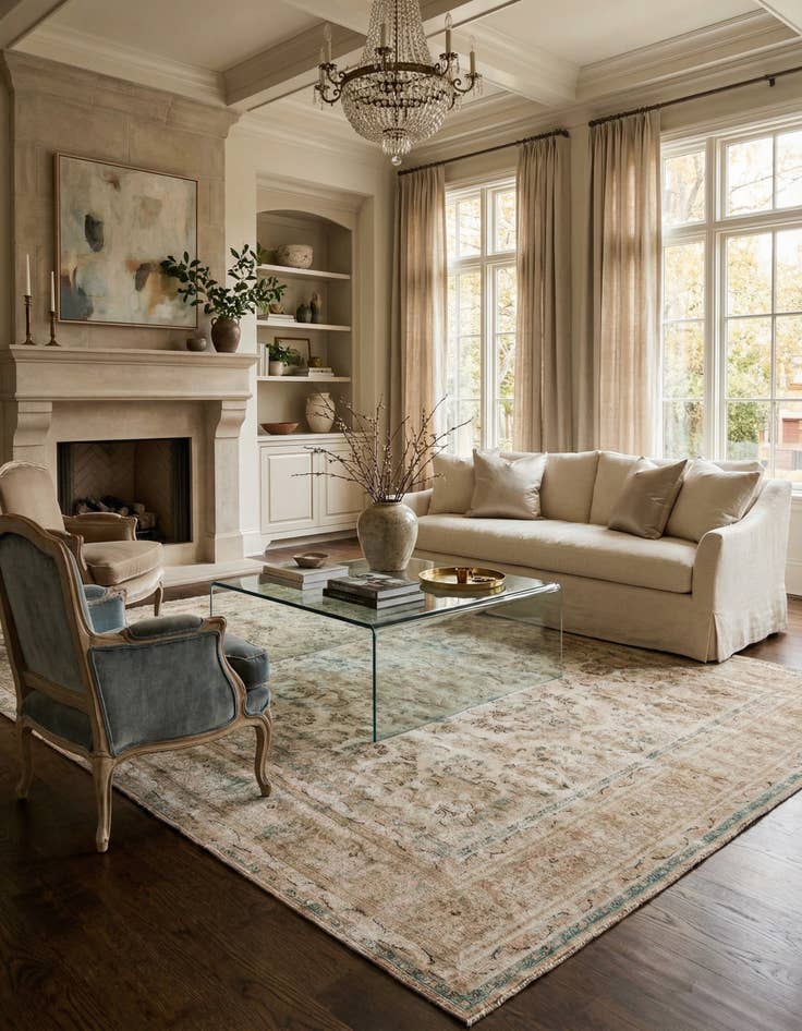 Detail image of 9' 4 x 12' 7  Hand Knotted Ultra Vintage Persian Wool Rug