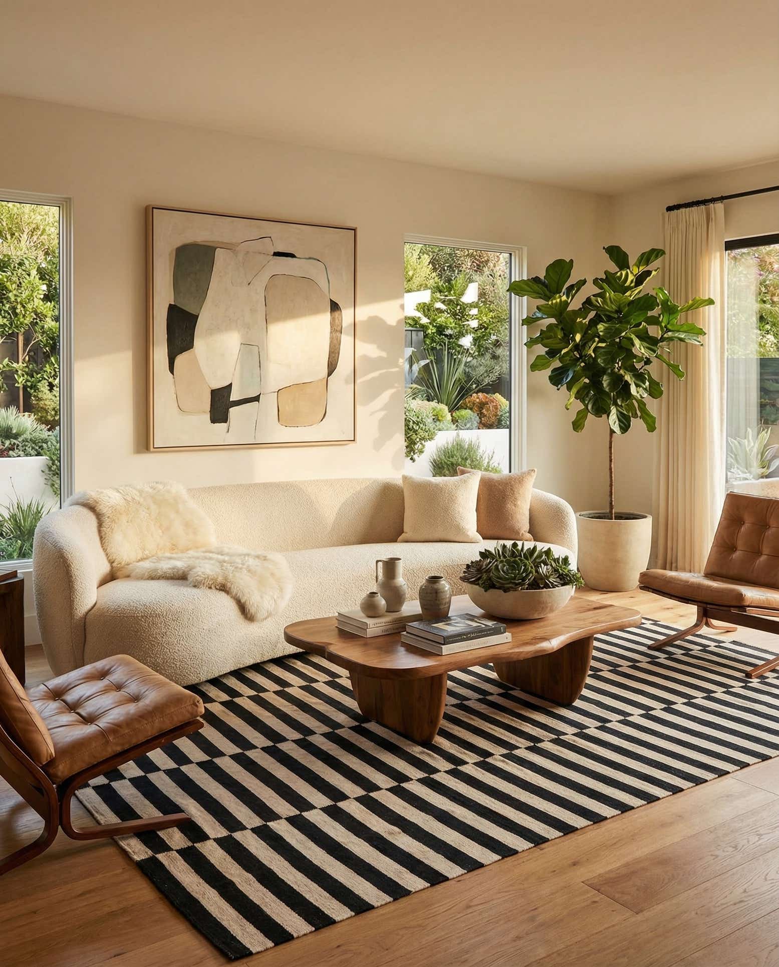 8' 1 x 9' 8 Hand Woven Kilim Modern Wool Rug