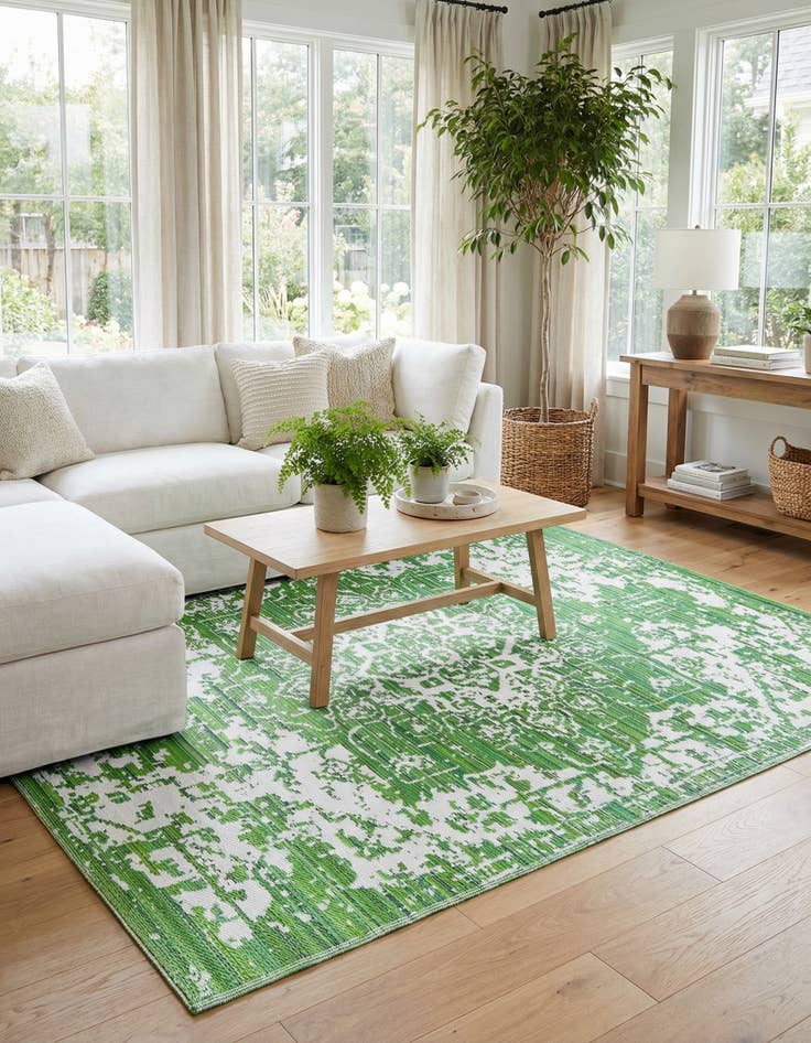 Detail image of  7' 10 x 10'  Washable Vista Breeze Indoor / Outdoor Rug