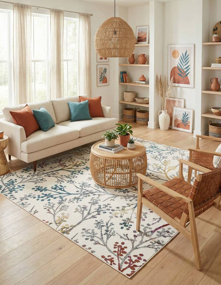 Detail image of 10' x 10' Blossom Square Rug