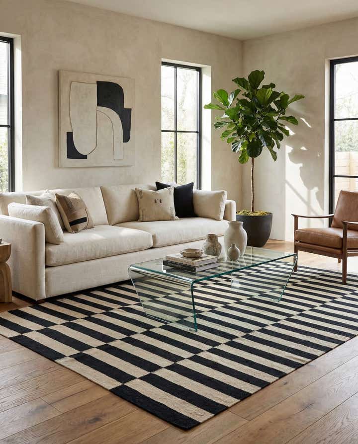 5' 9 x 7' 10 Hand Woven Kilim Modern Wool Rug