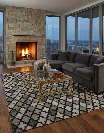 8' 1 x 9' 10 Cowhide - Patchwork Rug