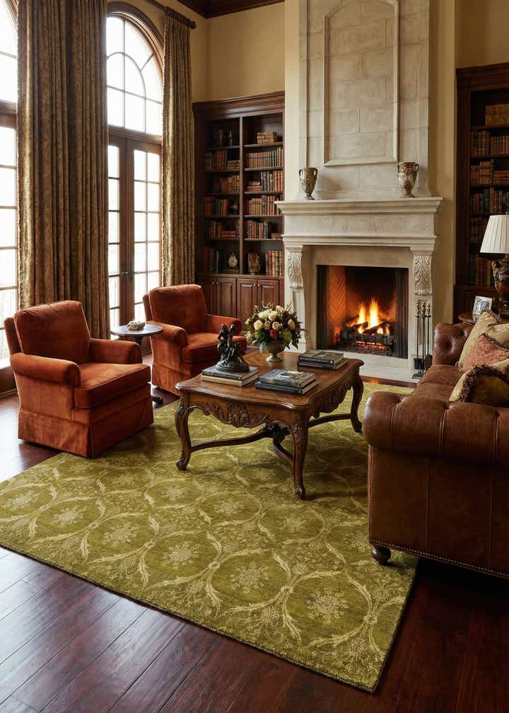 7' x 10' Hand Knotted Anar Rug