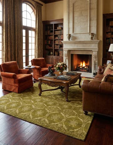7' x 10' Hand Knotted Anar Rug