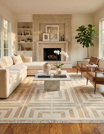 6' 8 x 9' 11 Hand Knotted Darya Wool Rug