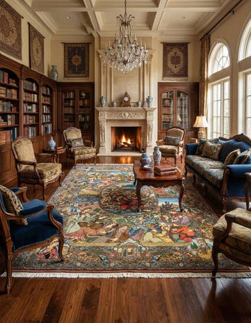 6' 4 x 9' 9 Hand Knotted Tabriz Persian Rug