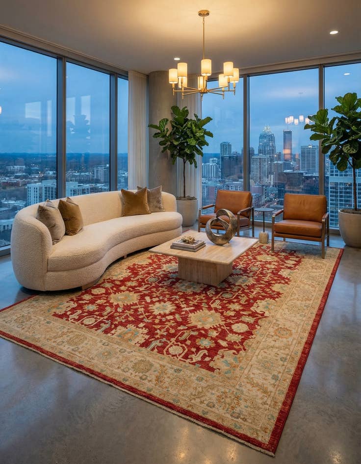 Detail image of 8' 2 x 11' 5 Kaizar Wool Rug