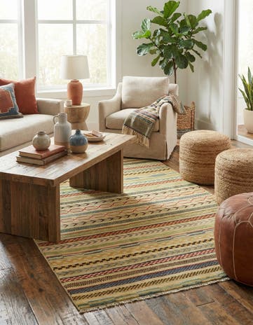 3' 6 x 5' 9 Hand Knotted Modern Ziegler Rug