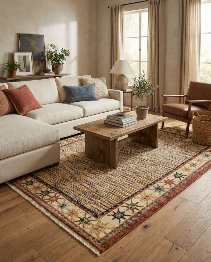 5' 1 x 6' 5 Hand Knotted Darya Oriental Rug