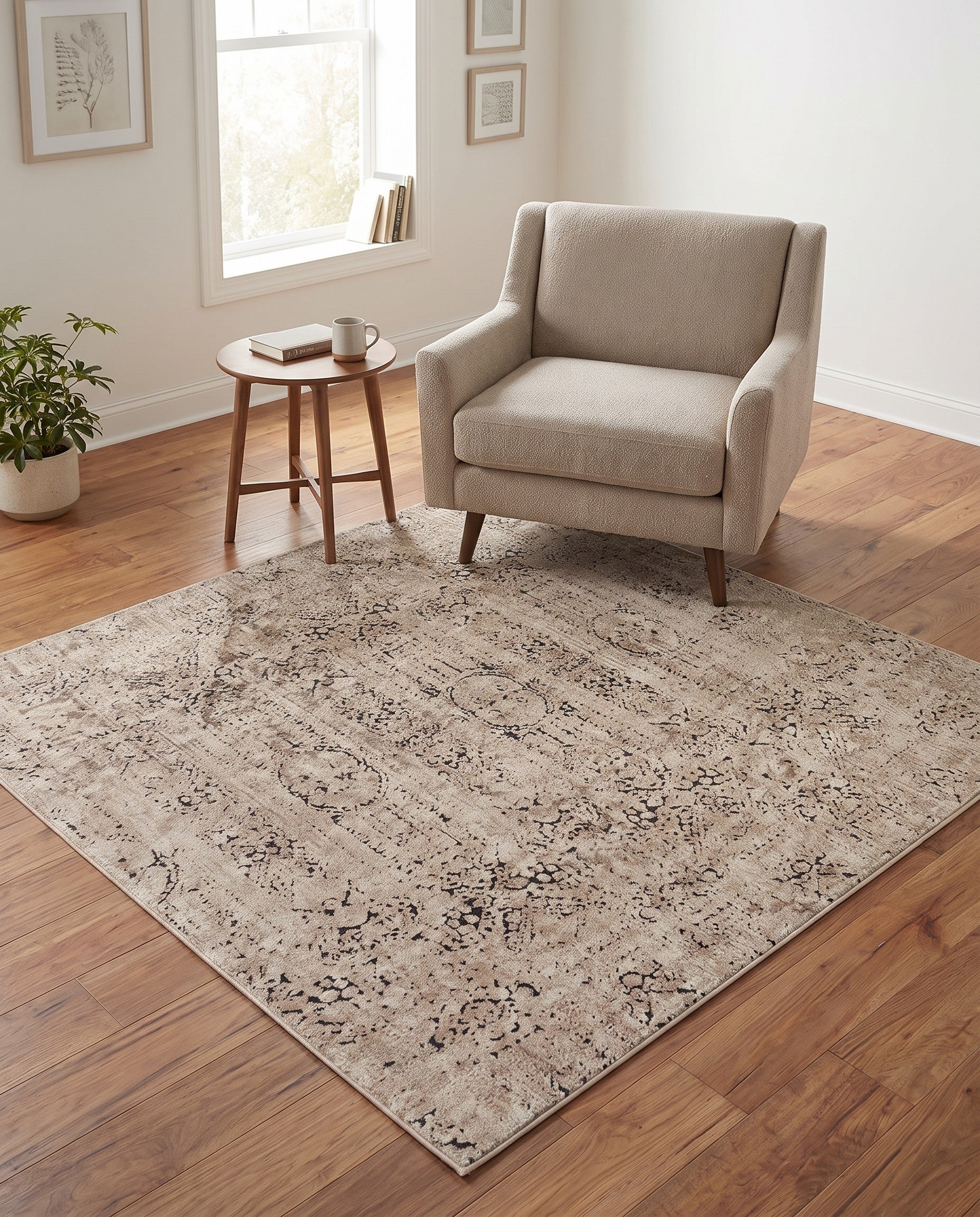 5' 3 x 5' 3 Villa Square Rug