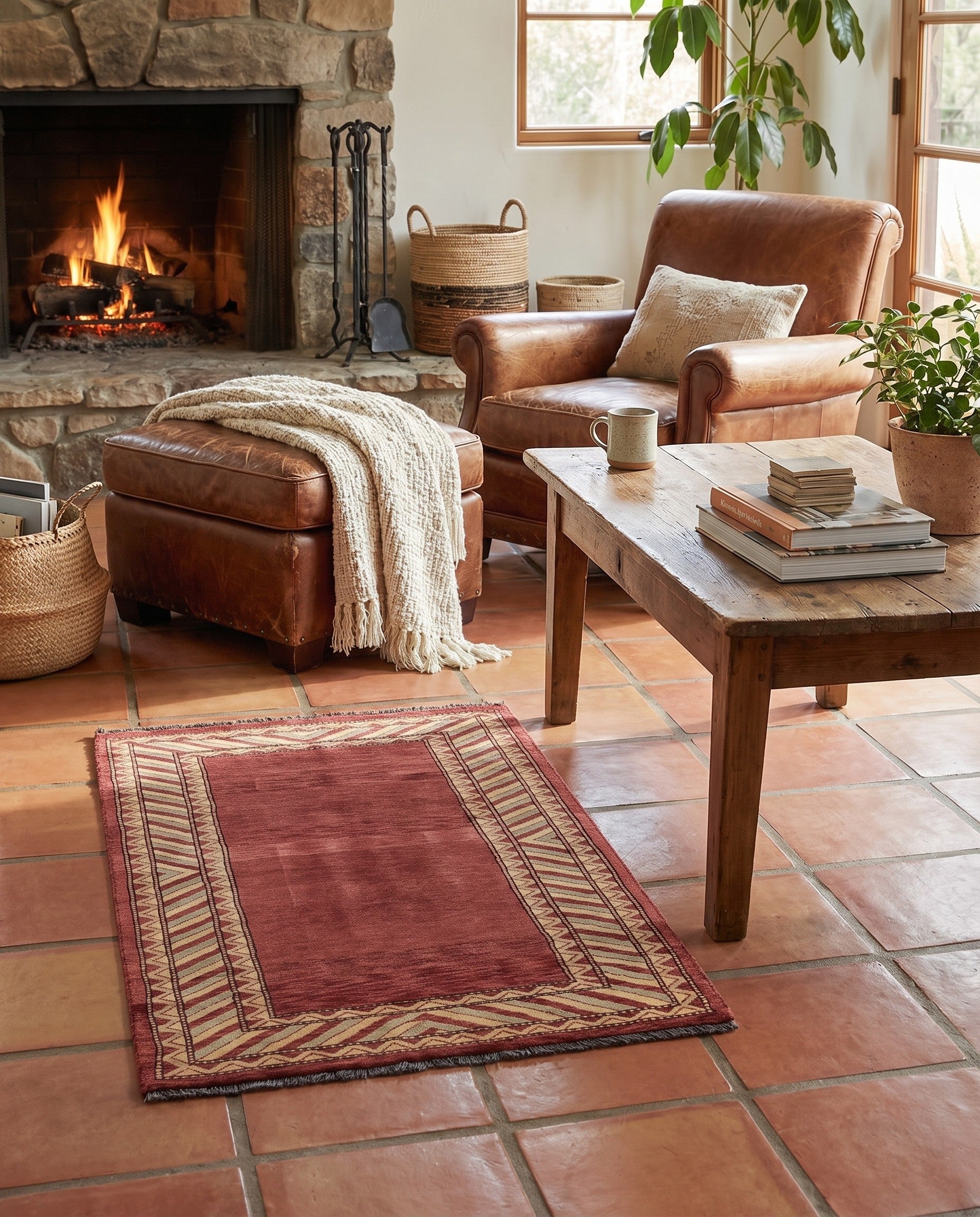 3' 2 x 5' 2 Hand Knotted Kashkuli Gabbeh Oriental Wool Rug