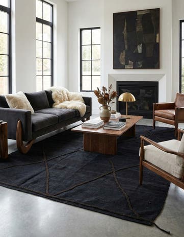 5' 8 x 7' 10 Hand Woven Kilim Modern Wool Rug