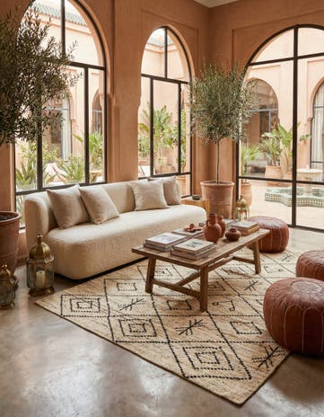 5' 7 x 7' 7 Beni Marok Rug