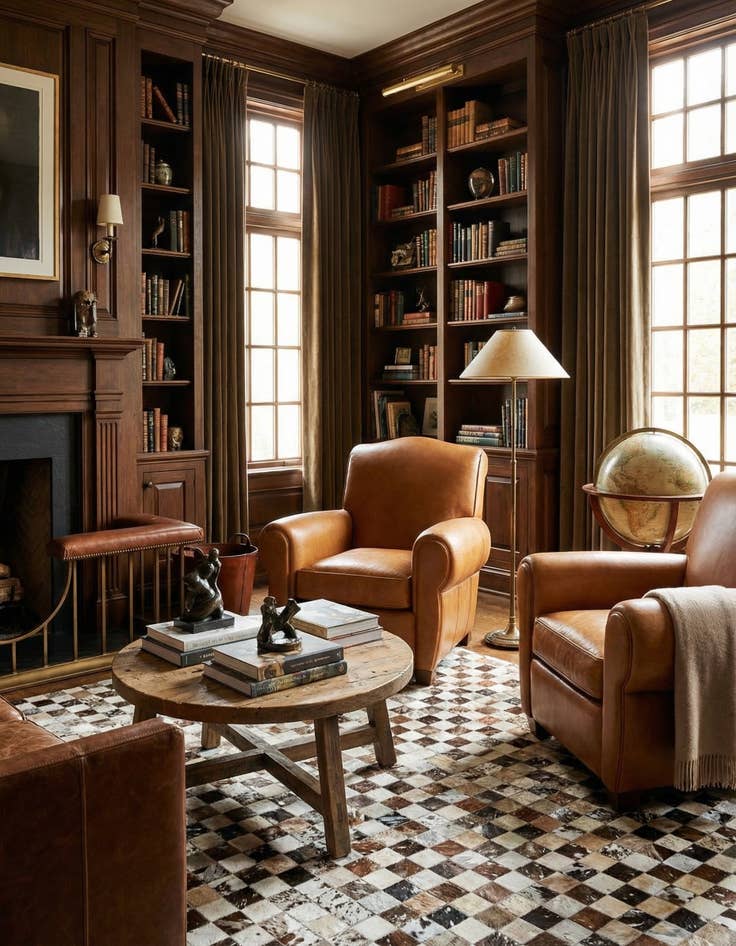 Detail image of 8' x 10' Cowhide Stocks Rug