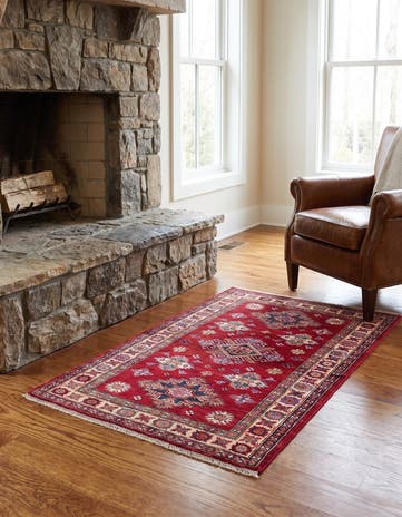 3' 1 x 5' 1 Hand Knotted Kazak Rug