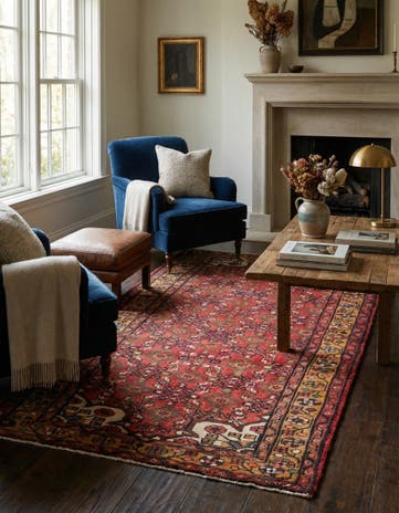 4' 1 x 6' 8 Hamedan Rug