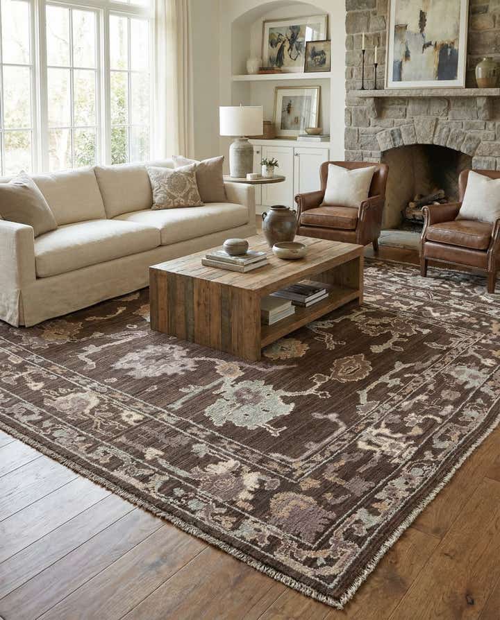 9' 2 x 12' Hand Knotted Oushak Wool Rug