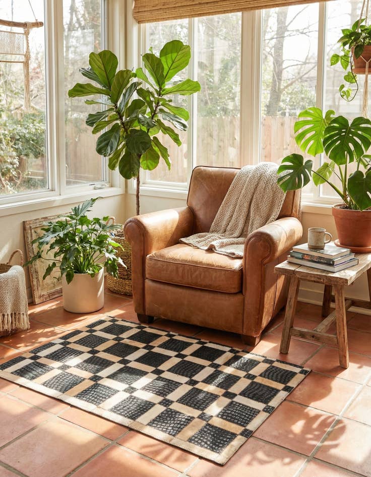 Detail image of 2' x 3' 1 Cowhide Rug