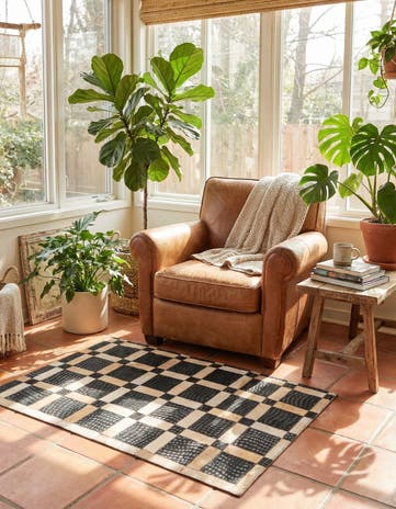 2' x 3' 1 Cowhide Rug