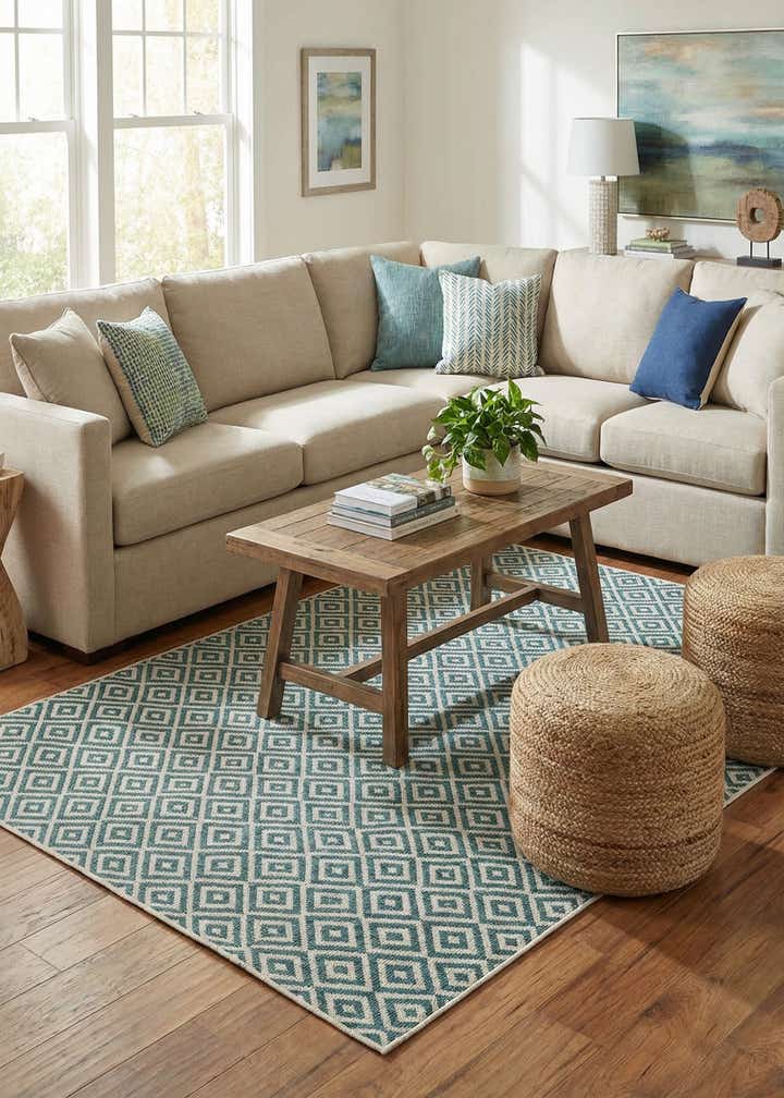 7' x 10' Easy-Clean Jill Zarin Costa Rica Indoor / Outdoor Rug