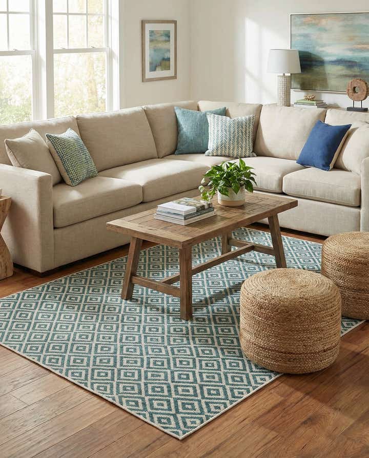 7' x 10' Easy-Clean Jill Zarin Costa Rica Indoor / Outdoor Rug