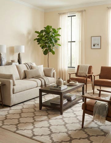 10' x 10' Lattice Square Rug